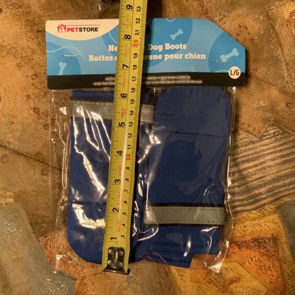Petstore Blue Neoprene Dog Boots (Large) - Picture 5 of 5